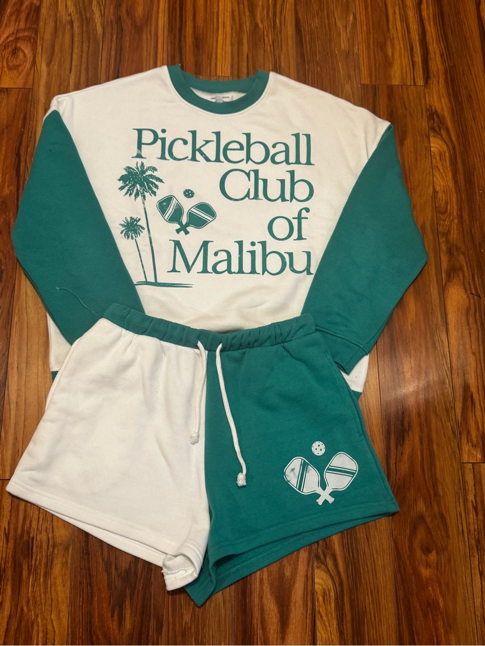 Grayson Threads Women’s Pickle Ball Set - Teal & White